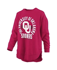 Pressbox Women's Blitz Oklahoma Sooners Crewneck Sweatshirt