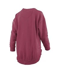 Pressbox Women's Blitz Florida State Seminoles Graphic Fleece-Lined Crewneck Sweatshirt