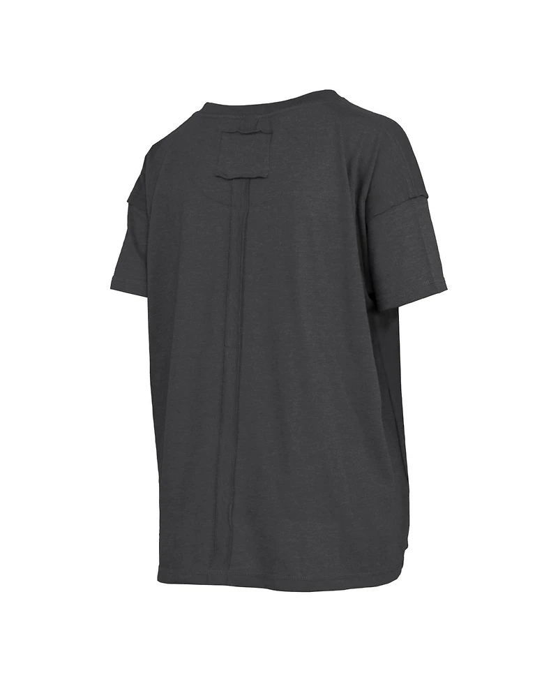 Pressbox Women's Ohio State Buckeyes Swirl Script Oversized T-Shirt