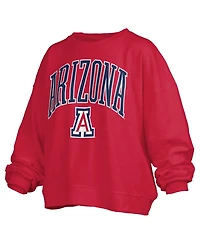 Pressbox Women's Janise Arizona Wildcats Oversized-Fit Fleece Sweatshirt