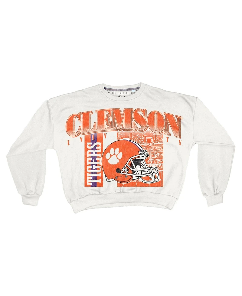 Pressbox Women's Clemson Tigers Janice Oversized Retro Sweatshirt