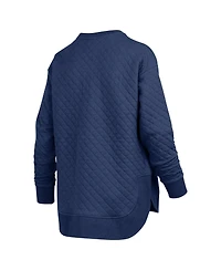 Pressbox Women's West Virginia Mountaineers Quilted Graphic Pullover Sweatshirt