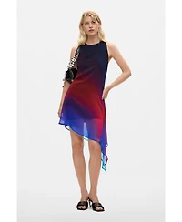 Desigual Women's Asymmetric tulle dress