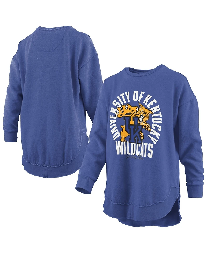 Pressbox Women's Kentucky Wildcats Blitz Graphic Dropped-Shoulder Crewneck Sweatshirt