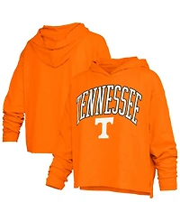 Pressbox Women's Nelson Tennessee Volunteers Hooded Slub Oversized Long-Sleeve T-Shirt