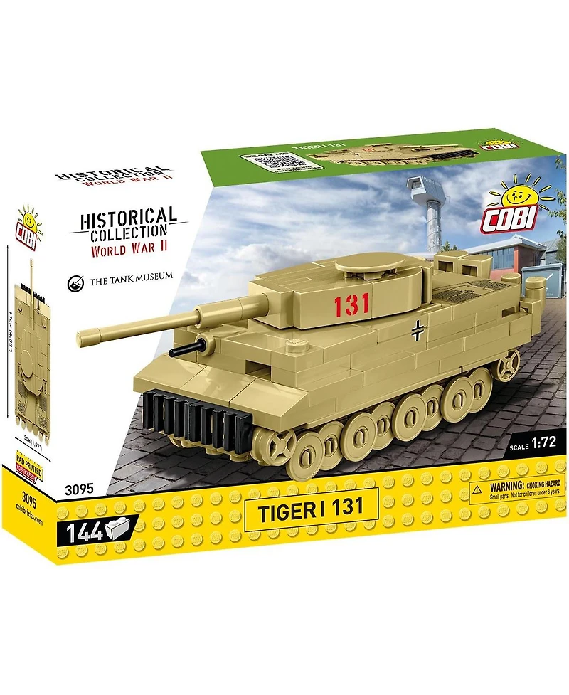 Cobi Wwii Historical Collection Tiger I 144-Piece Tank Building Set, Ages 6+