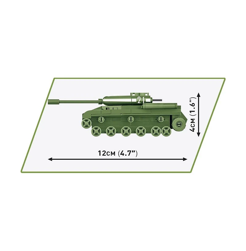 Cobi Wwii Historical Collection Is-2 Tank 130-Piece Building Set, Ages 6+