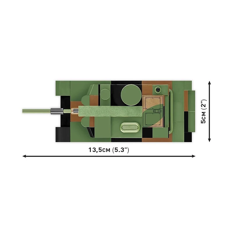 Cobi Armed Forces K2 Black Panther Tank Rotating Turret 160-Piece Building Set, Ages 6+