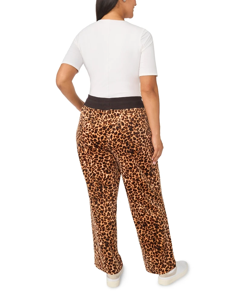 Vince Camuto Plus Straight-Leg Drawstring Lounge Pants