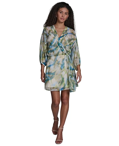 Bcbg Women's Long-Sleeve Mini Dress