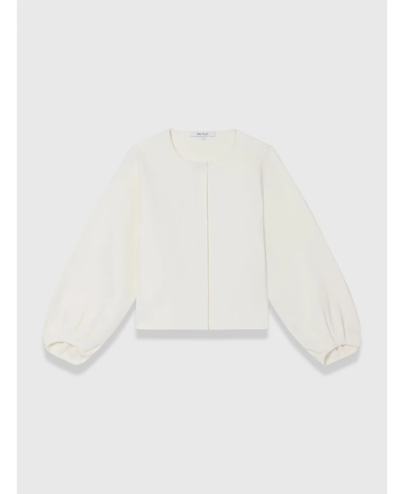 The Fold Women's Candela Wool Blend Zip Up Jacket