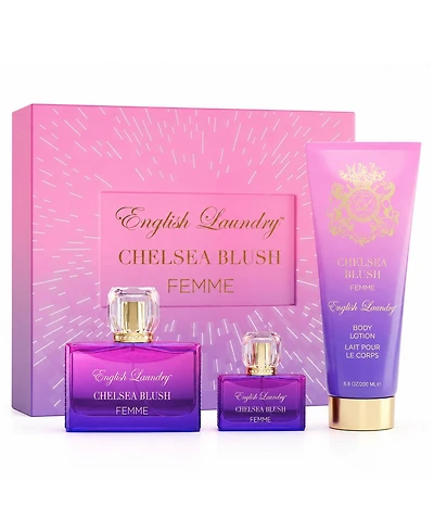 English Laundry 3 Piece Chelsea Blush Eau de Parfum Gift Set