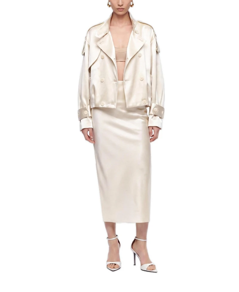 Nocturne Women's Oversized Double Breasted Trench Coat