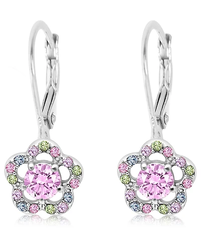 Chanteur Kids Flower Hypoallergenic Earrings for Girl's with Leverbacks
