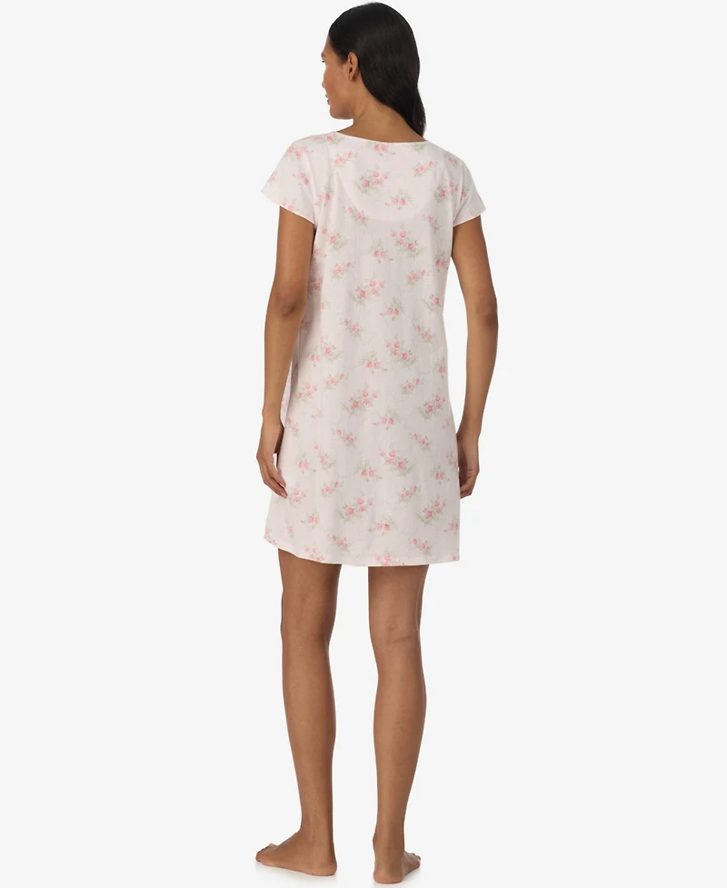 Lauren Ralph Women's Flutter-Sleeve V-Neck Gown