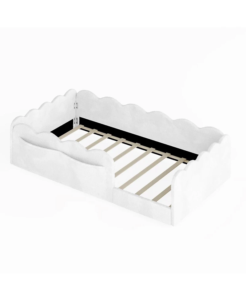 Streamdale Furniture Twin Size Upholstered Floor Bed