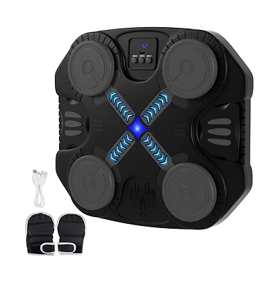 Artudatech Music Boxing Machine - Bluetooth, Led Lights, 5 Speed Levels, Wall-Mount Punching Game