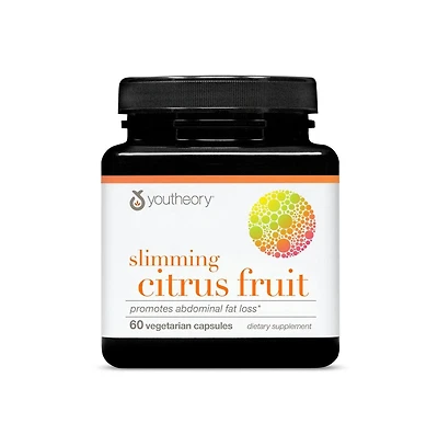 Youtheory Slimming Citrus Fruit Health Supplement with Chromium Supports Overall Wellness 60 Vegetarian Capsules