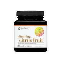 Youtheory Slimming Citrus Fruit Health Supplement with Chromium Supports Overall Wellness 60 Vegetarian Capsules