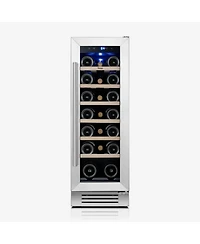Yeego 12 Inch Wine Cooler 20 Bottle, Built-in/Freestanding Glass Door Fridge 40-65degree(s)F,For White,Red,Champagne With 3 Led Lights