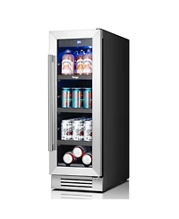 Yeego 12 Inch Beverage Refrigerator Hold 60-80 Cans,Soda,Beer,Drink Mini Fridge 34degree(s)F-54degree(s)F Drink Cooler Home,Bar Freestanding/Built-in