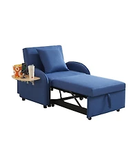 Streamdale Furniture 3-in-1 Convertible Sleeper Sofa Chair with Usb and Foldable Table