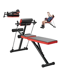 Hongge 770 lb Foldable Roman Chair Hyperextension Weight Bench