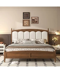 Streamdale Furniture King Size Upholstered Platform Bed Frame