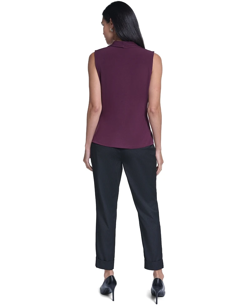 Calvin Klein Women's Sleeveless V-Neck Blouse