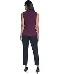Calvin Klein Women's Sleeveless V-Neck Blouse