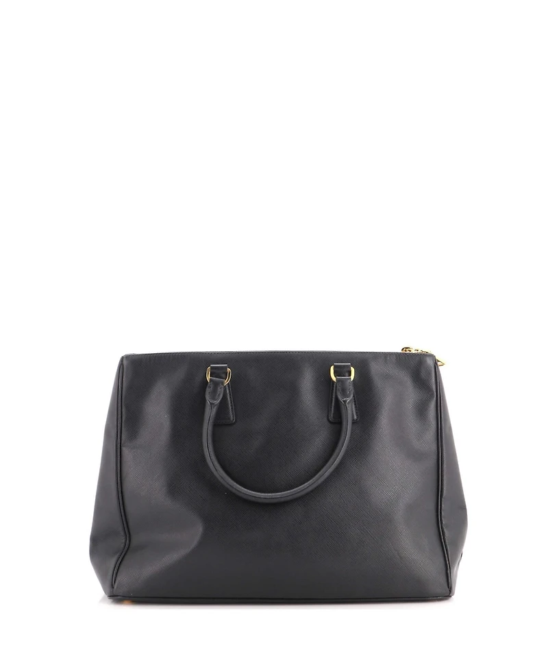 Pre-Owned Prada Large Double Zip Lux Tote Saffiano Leather