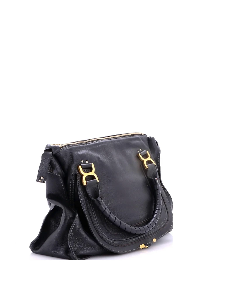 Pre-Owned Chloe Large Marcie Shoulder Bag Leather