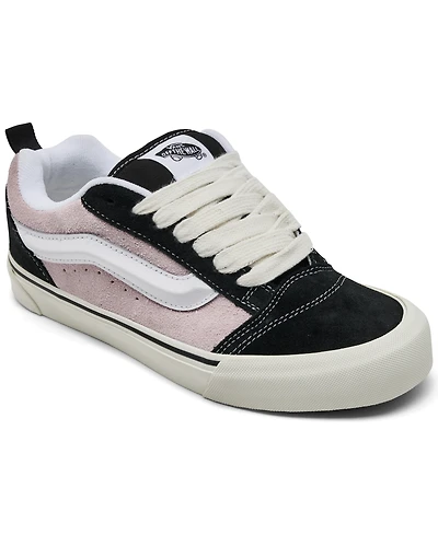 Vans Big Boys and Girls Suede Knu Skool Puffy-Collar Sneakers from Finish Line