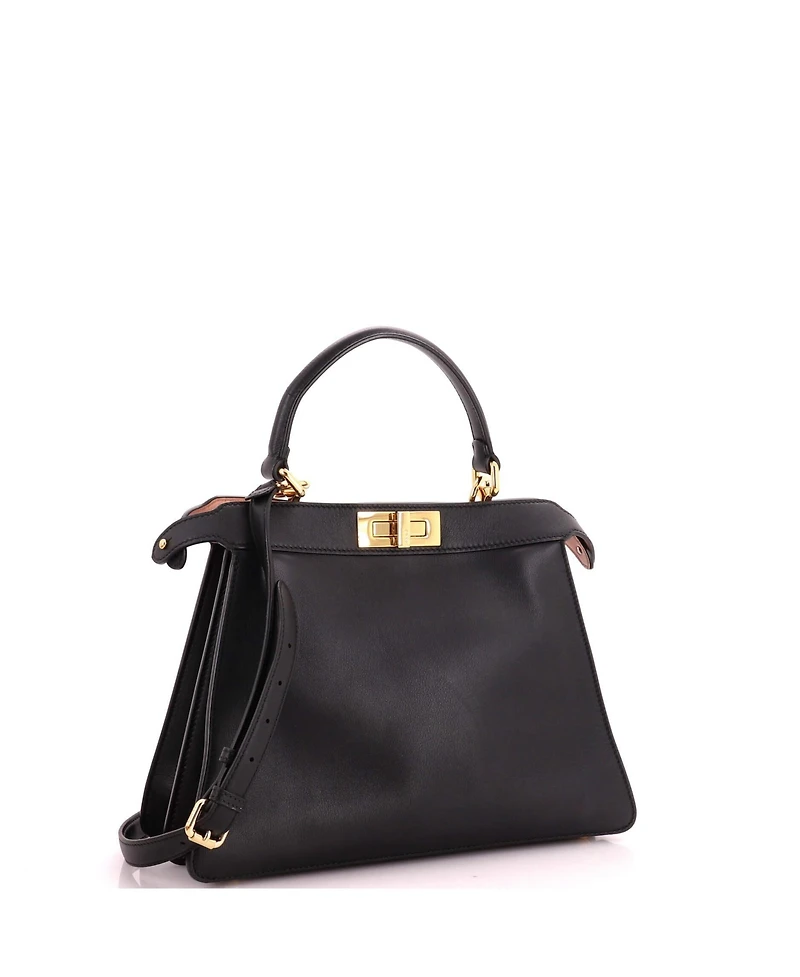 Pre-Owned Fendi Medium Peekaboo ISeeU Bag Leather