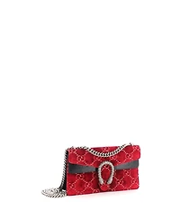 Pre-Owned Gucci Mini Dionysus Bag Gg Velvet