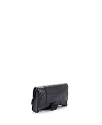Pre-Owned Balenciaga Hourglass Chain Wallet Embossed Leather