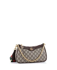 Pre-Owned Gucci Small Ophidia Charm Shoulder Bag Gg Coated Canvas