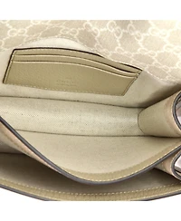 Pre-Owned Gucci Mini Interlocking G Patch Messenger Bag Gg Coated Canvas