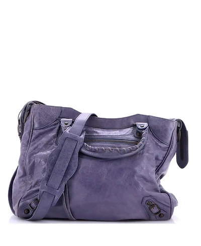 Pre-Owned Balenciaga Small City Classic Studs Bag Leather
