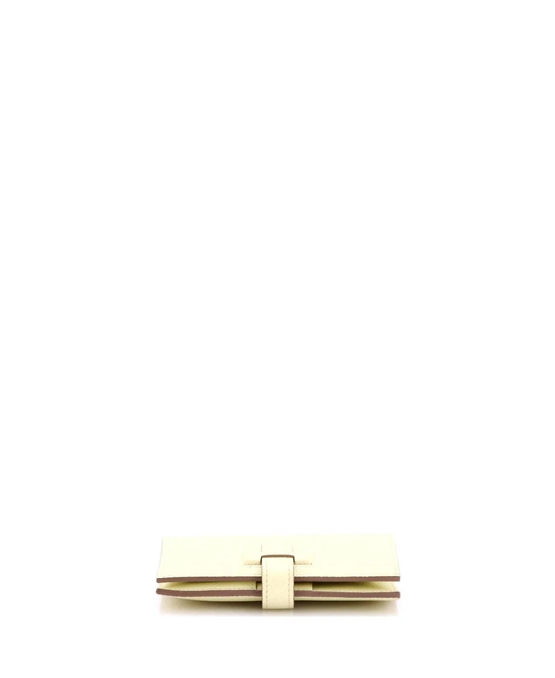 Pre-Owned Hermes Compact New H Passant Wallet Epsom
