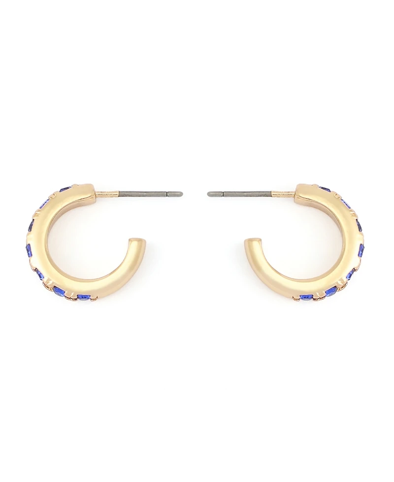 Kurt Geiger London Faux-Stone Signature Huggie Earrings