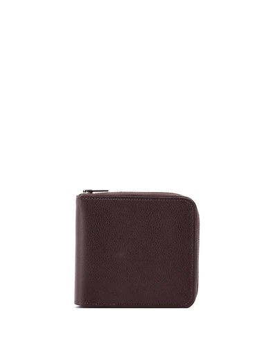 Pre-Owned Hermes Compact Zipengo H Verso Bifold Wallet Leather