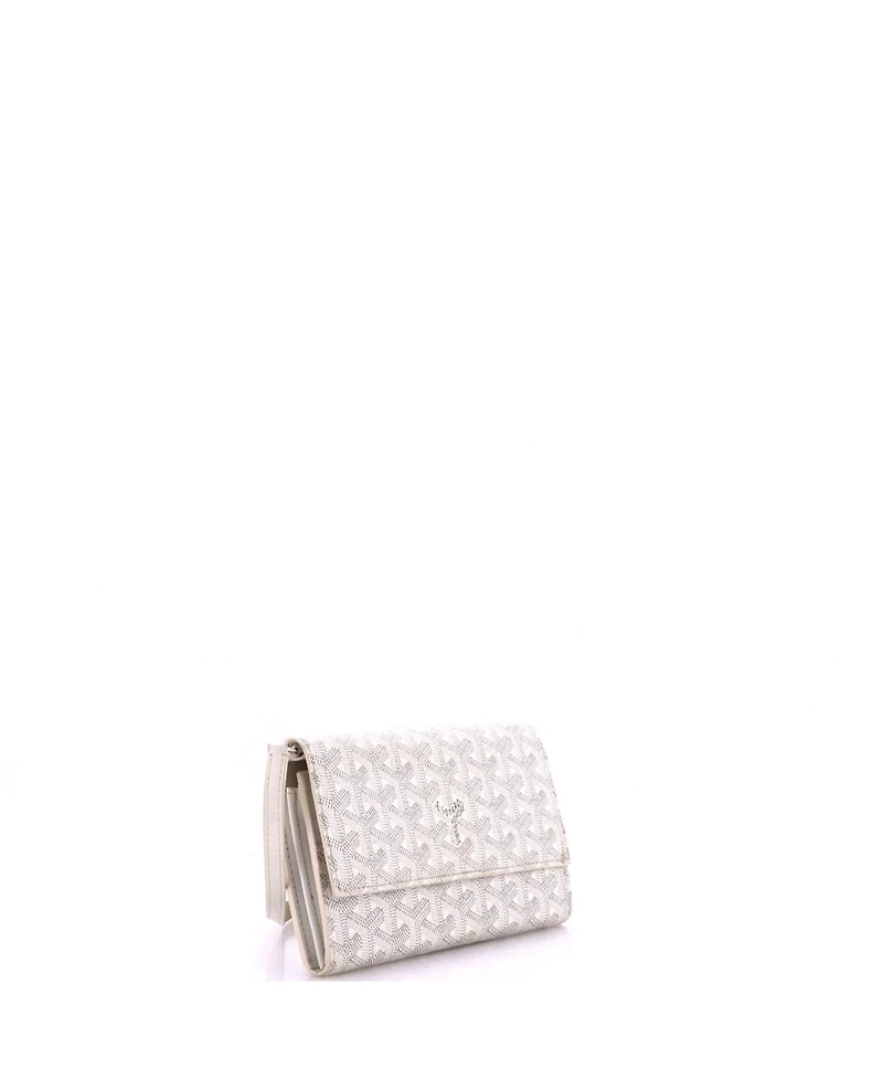 Pre-Owned Goyard Varenne Continental Wallet with Strap Coated Canvas