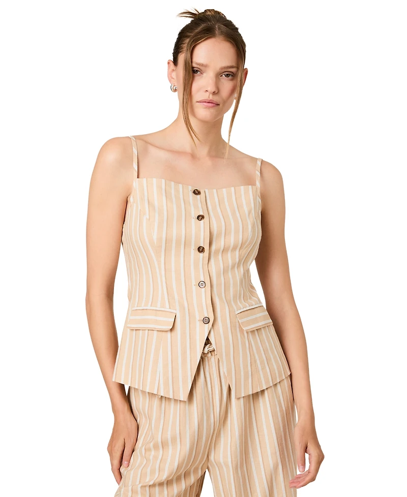 French Connection Women's Sleeveless Tailored Top