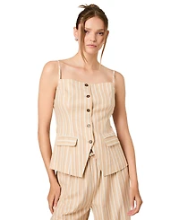 French Connection Women's Sleeveless Tailored Top
