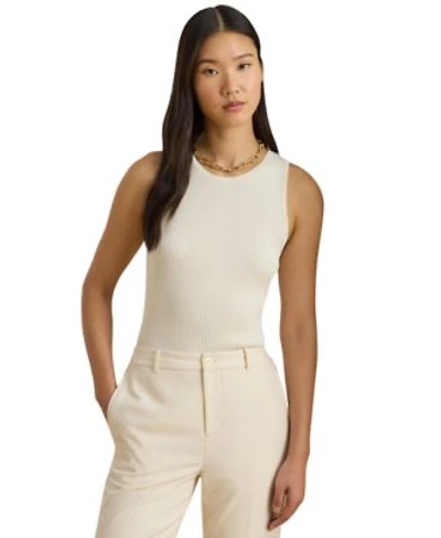 Lauren Ralph Lauren Womens Rib Knit Crewneck Sweater