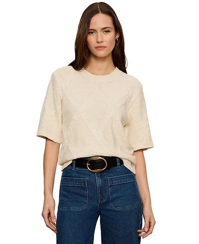 Sanctuary Petite Diamond Stitch Sweater T-Shirt
