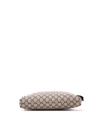 Pre-Owned Gucci Medium Wristlet Zip Pouch Gg Coated Canvas
