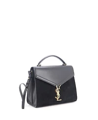 Pre-Owned Saint Laurent Medium Cassandra Top Handle Bag Leather and Suede