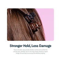 Gimme Beauty Mini Square Claw Clip Set Small Hair Accessories Perfect for Bangs and Fine Hair 12 Pack